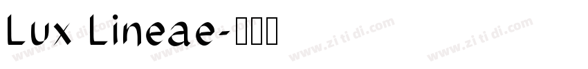 Lux Lineae字体转换